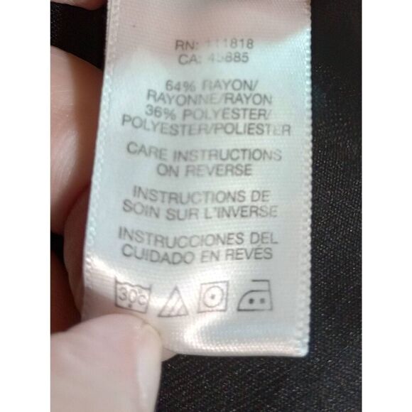 Michael Kors‎ Shirt Ladies Large Black Studded Long Sleeve - Picture 5 of 6